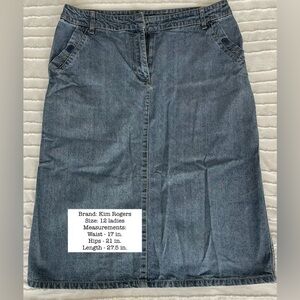 Kim Rogers Denim Skirt